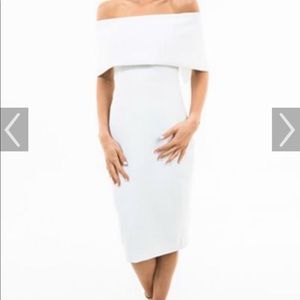 White OTS Karlie Dress